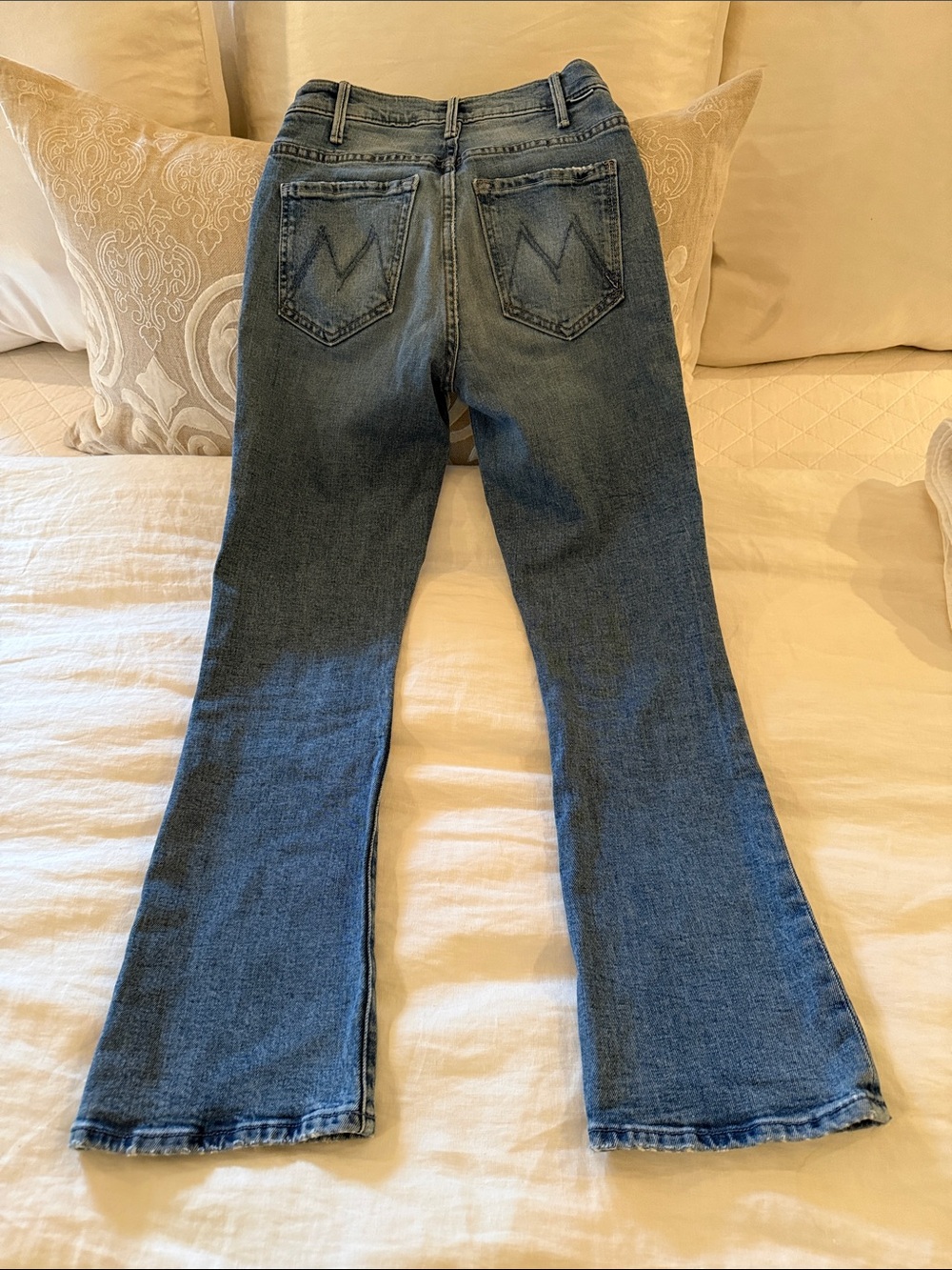 MOTHER size 24 The hustler ankle Blue Flare Jeans - Picture 5 of 6